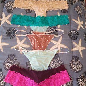 5 pairs of Thong Panties Set